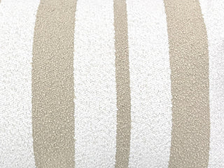 Chester Stripe Outdoor Bolster Cushion in Taupe 1