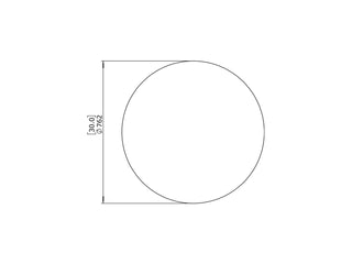 Curv 30 Outdoor Coffee Table in Natural 1