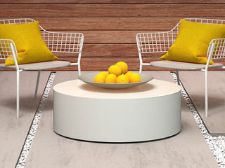 Circ 40 Outdoor Coffee Table in Natural - lifestyle.