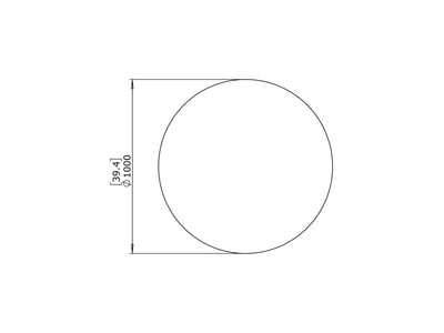 Circ 40 Outdoor Coffee Table in Natural 1