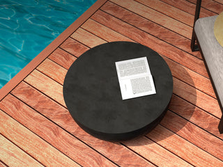 Curv 30 Outdoor Coffee Table in Natural - lifestyle.