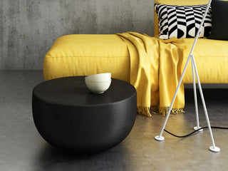 Node 30 Outdoor Coffee Table in Bone - lifestyle.