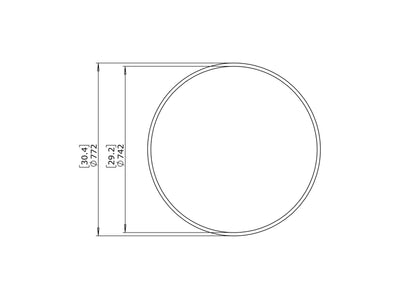 Node 30 Outdoor Coffee Table in Bone 1