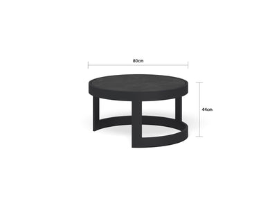 Aspen Ceramic Platform | Outdoor Lounge Setting in Charcoal / Sooty / Dark Grey / 5 Seater 2RH-3LH / Aspen Coffee Table Set_2