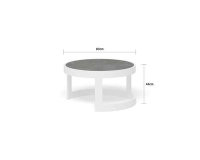 Ubud Sofa Set | Outdoor Lounge Setting in White / Grey Chine / 4 Seater / Aspen Coffee Table Set_3