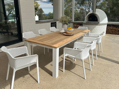 Corfu Table with Bailey Chairs 9pc Outdoor Dining Setting_1