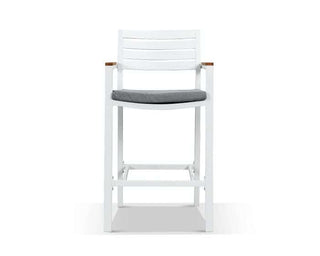 Adele Teak Bar Table with Corfu Bar Chairs -5pc Outdoor Bar Setting_2