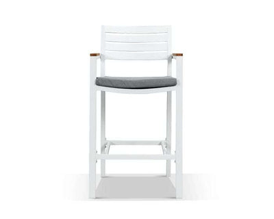 Adele Teak Bar Table with Corfu Bar Chairs -5pc Outdoor Bar Setting_2