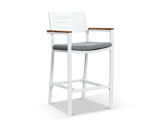 Adele Teak Bar Table with Corfu Bar Chairs -5pc Outdoor Bar Setting_3