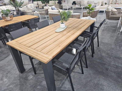 FLOORSTOCK SALE - Corfu Table with Toledo Chairs 7pc Outdoor Dining Setting_1