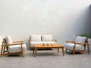 Corsica Sofa Set | Outdoor Lounge Setting in Teak / Bix / Lopi Marble / 4 Seater / Ubud Coffee Table_8