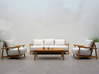 Corsica Sofa Set | Outdoor Lounge Setting in Teak / Bix / Lopi Marble / 5 Seater / Ubud Coffee Table_1