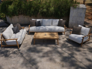 Corsica Sofa Set | Outdoor Lounge Setting in Teak / Bix / Lopi Marble / 6 Seater / Ubud Coffee Table_9