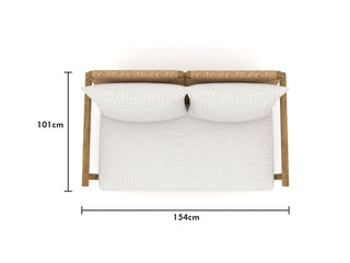 Corsica Sofa Set | Outdoor Lounge Setting in Teak / Bix / Lopi Marble / 6 Seater / Without Coffee Table_16
