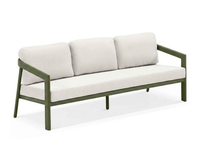 Covina Sofa Set | Outdoor Lounge Setting in Olive / Beige Claw / 5 Seater / Covina Coffee Table 4