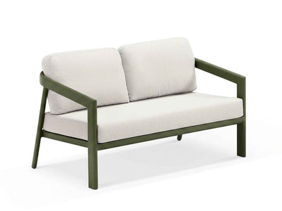 Covina Sofa Set | Outdoor Lounge Setting in Olive / Beige Claw / 4 Seater / Without Coffee Table 1