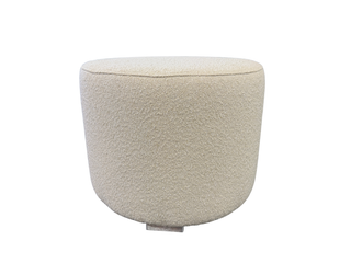 Cubix Round Outdoor Ottoman in Beech / 51cm 2.