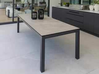 Danli Outdoor Dining Table in Charcoal / Palladium / 280x100cm