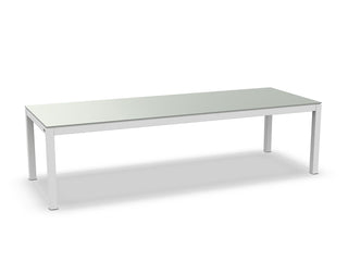 Danli Outdoor Dining Table in White / Palladium / 280x100cm