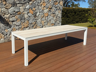 Danli Ceramic Table with Treble Chairs 11pc Outdoor Dining Setting_3