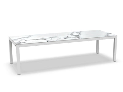 Danli Outdoor Dining Table in White / C55 / 280x100cm