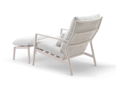 Davao Outdoor Armchair in With Ottoman 2