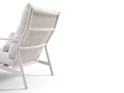 Davao Outdoor Armchair in With Ottoman 1