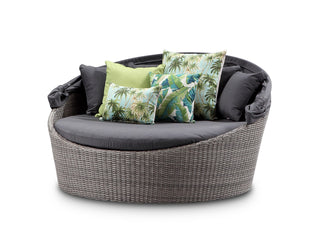 Cebu Outdoor Daybed in Moonscape / Canvas Coal 10.