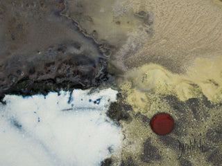 Domiziani Brando Lava Stone Outdoor Dining Table in 300x110 - close-up.