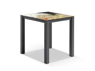 Domiziani Lava Stone Table & Nivala Chairs | Outdoor Bar Setting in Charcoal / Roccia / Black / 5pc 95cm_6