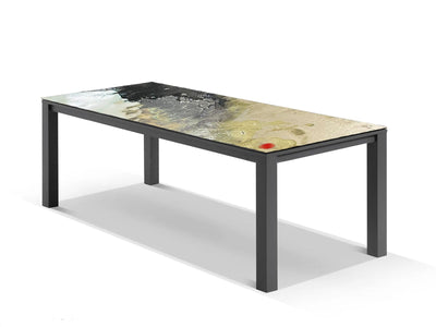 Domiziani Lava Stone Table & Sevilla Chairs | Outdoor Dining Setting in Charcoal / Roccia / 9pc 220cm_4
