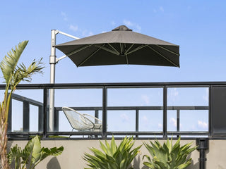 MELB CLEARANCE- V2 Eclipse 3.5m Square Cantilever Outdoor Umbrella -Smoked Tweed_1