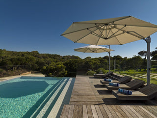 MELB CLEARANCE- V2 Eclipse 4m Octagonal Cantilever Outdoor Umbrella - Natural_1