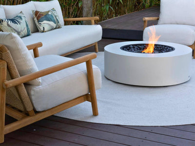 Ecosmart Ark 40 Outdoor Fire Pit in Bone 6.