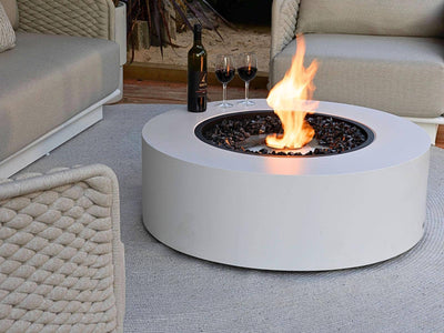 Ecosmart Ark 40 Outdoor Fire Pit in Bone 4.