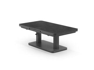 Essen Lift & Extension Outdoor Dining Table in Charcoal / Slate 3