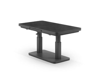 Essen Lift & Extension Outdoor Dining Table in Charcoal / Slate 4