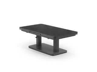 Essen Lift & Extension Outdoor Dining Table in Charcoal / Slate 4