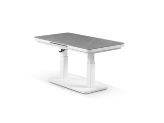Essen Lift & Extension Outdoor Dining Table in White / Armani 3