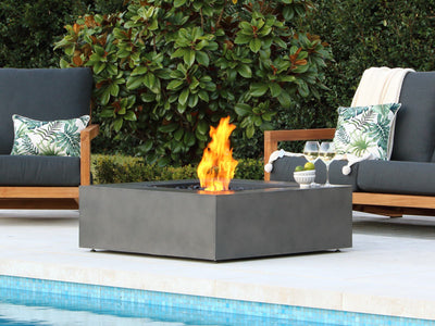 Ecosmart Base 40 Outdoor Fire Table in Natural - lifestyle.