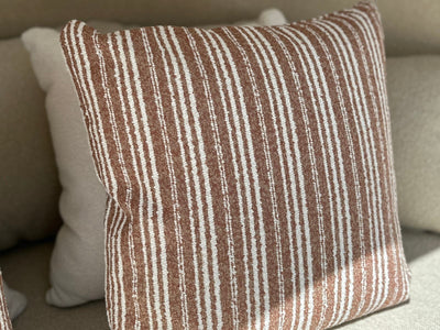 Frankie Stripe Outdoor Cushion in Desert 2.