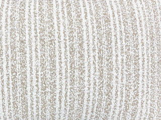 Frankie Stripe Outdoor Bolster Cushion in Oat 1