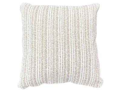 Frankie Stripe Outdoor Cushion in Oat.