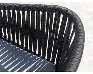 Barcelona Extension Table & Gizella Chairs | Outdoor Dining Setting in Charcoal / 9pc 280cm_11
