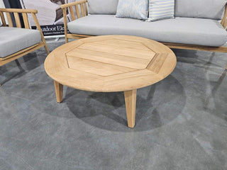 FLOORSTOCK SALE - Grace 110cm Round Teak Coffee Table_1