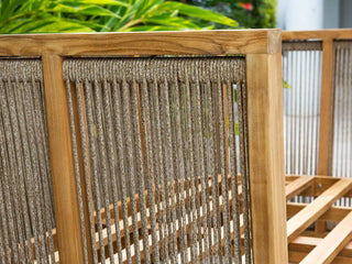Granada 3pc Sofa Set | Outdoor Balcony Setting in Teak / Sisal / Beech / Jude_2