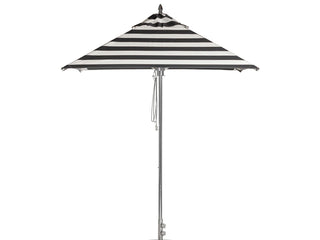 Greenwich 2m Square Outdoor Market Umbrella and Stripe in Black & White Stripe