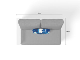 Aspen Modular | Outdoor Lounge Setting in White / Grey Chine / 6 Seater / Adele 140x63cm_9