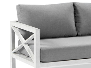 Hampton Outdoor Lounge in White Wash / Cast Slate 1