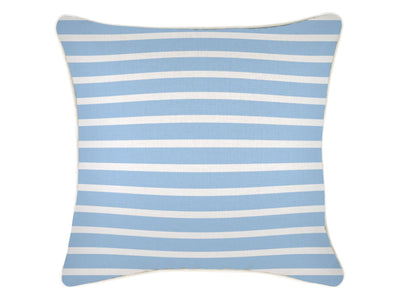 Hampton Stripe Pale Blue Outdoor Cushion